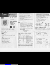 Robertshaw 8625 User Manual