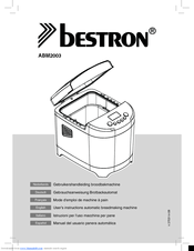 Bestron ABM2003 User Instructions