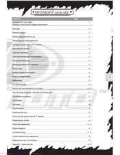 MINIMOTO GO CART Owner's Manual And Safety Information