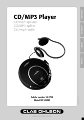 Clas Ohlson COBY MP-CD521 Instruction Manual