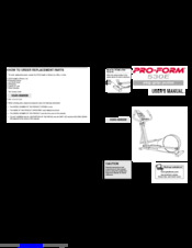 Pro-Form 530E User Manual