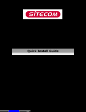 Sitecom WL-130 Quick Install Manual