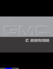 GMC 2003 C4C042 Owner's Manual