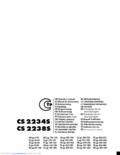 Husqvarna CS 2234S Operator's Manual
