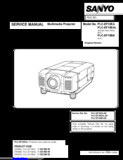 Sanyo PLC-EF10EA Service Manual