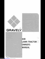 Gravely 408 Owner's Manual