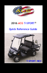 ACG T-Sport 2015 Quick Reference Manual