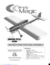 Model Tech Simply Magic Instructions For Final Assembly