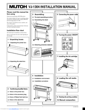 MUTOH VJ-1304 Installation Manual