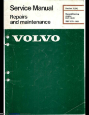 Volvo B27E Service Manual