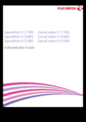 Fuji Xerox ApeosPort-V C7780 Administrator's Manual