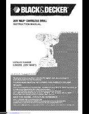Black & Decker LDX220 Instruction Manual