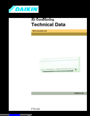 Daikin FTX50GV Technical Data Manual