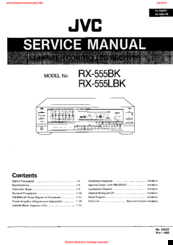 JVC rx-555bk Service Manual