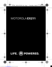 Motorola EX211 User Manual