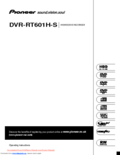 Pioneer DVR-RT604H-S Operating Instructions Manual