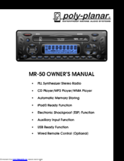 poly-planar MR-50 Owner's Manual