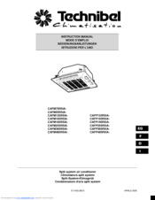 Technibel CAFP125R5IA Series Instruction Manual