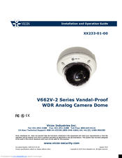 Vicon V662V-2 Series Installation And Operation Manual