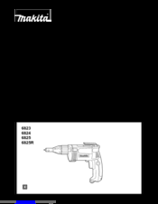 Makita 6825R Instruction Manual