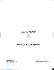 Hayter Harrier 48 Pro Owner's Handbook Manual