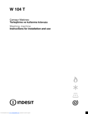 Indesit W 104 T Manuals | ManualsLib
