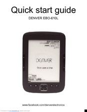 Denver EBO-610L Quick Start Manual