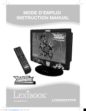 LEXIBOOK LCDDVD2TFFR Instruction Manual
