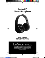 LEXIBOOK BTHP400 series Instruction Manual
