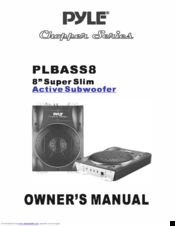 Pyle PLBASSB Owner's Manual