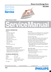 Philips GC3660 Service Manual