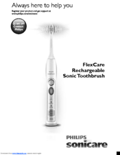 Philips FLEXCARE RECHARGEABLE SONIC TOOTHBRUSH Manual