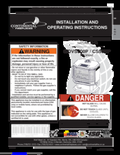 Continental Fireplaces CDVS500N Installation And Operating Instructions Manual