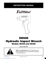 Greenlee fairmont H8508 Instruction Manual