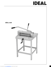 IDEAL 4305 Operating Instructions Manual