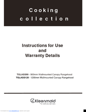 Kleenmaid TGLASS90 Instructions For Use And Warranty Details