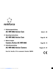 Renkforce AC-WR 5002 A Operating Instructions Manual
