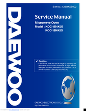 Daewoo KOC-1B4K5S Service Manual