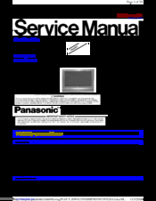 Panasonic CT-26WX15UN Service Manual