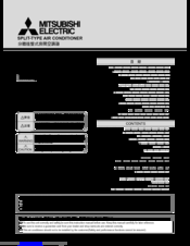 Mitsubishi Electric MSD-CF09VB-H1 Operating Instructions Manual