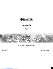 Hayter Hayterette Owner's Handbook Manual