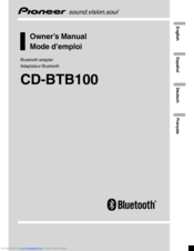 Pioneer CD-BTB100 Owner's Manual