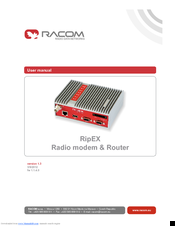 RACOM RipEX 1.3 Instruction Manual
