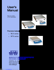 RADWAG WTX series User Manual