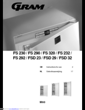 Gram FSD 23 Instructions For Use Manual