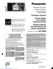 Panasonic SC-PM46 Operating Instructions Manual