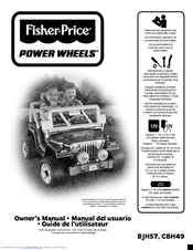 Fisher-Price POWER WHEELS CBH49 Owner's Manual