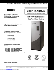 Aerco Innovation 1060 User Manual