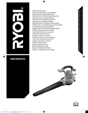 Ryobi RBV3000CSV Original Instructions Manual