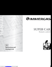 Immergas SUPER CAR Instruction And Warning Book